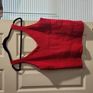 Sweater tank top knit